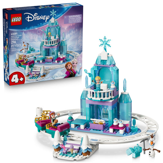 Elsa's Ice Castle & Snow Ride Adventure