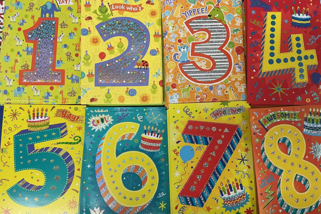 AGE-SPECIFIC: FOIL: 1-8 YEAR OLD CARD