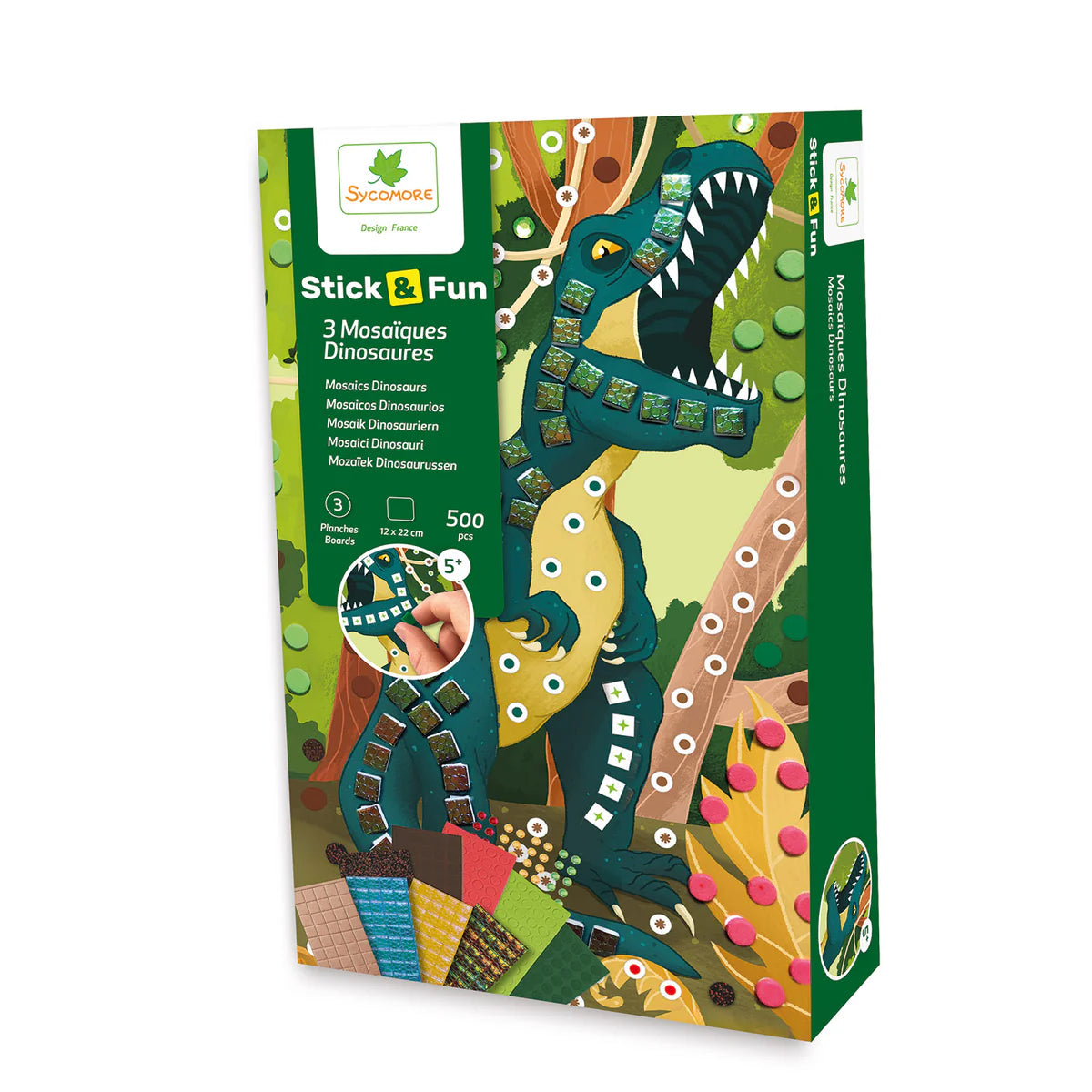 Stick'N Fun - XS Mosaics Dinosaurs - 5y+