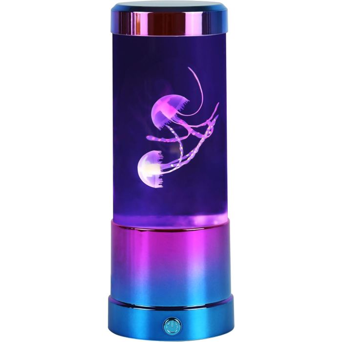 Jellyfish Lamp- Purple Metallic- 11"