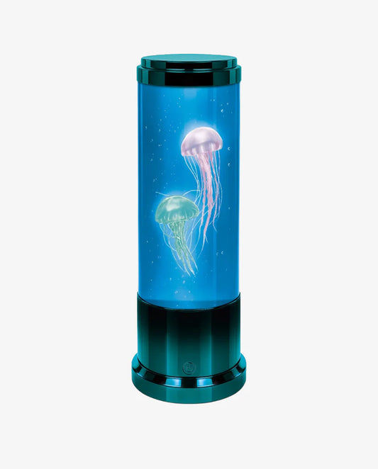 Jellyfish Lamp- Teal Metallic- 11"