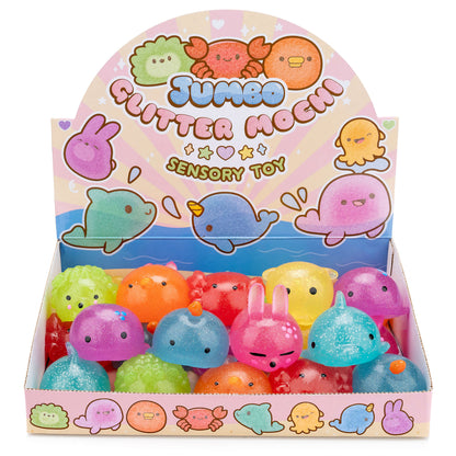 Jumbo Glitter Mochi Sensory