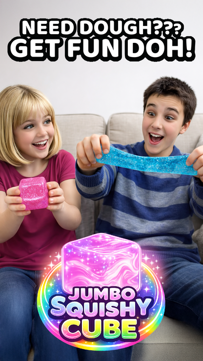 Fun Doh JUMBO Squishy Cube | Viral Assortment - 6/Display