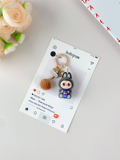 Labu Hot-Selling Cute Keychain for Girls,Car Key Accessory