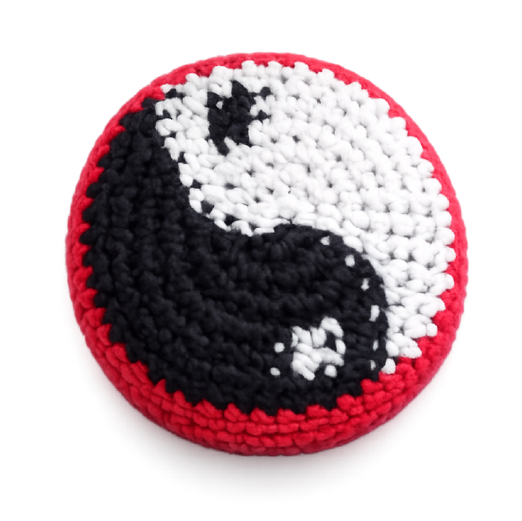 Extreme Kick Pouch – Retro  & Hand-Knitted Footbag