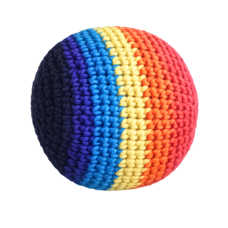 Extreme Kick Pouch – Retro  & Hand-Knitted Footbag