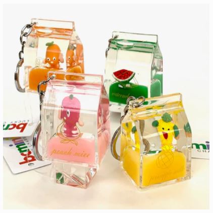 Fruit Milk Carton Key Cha