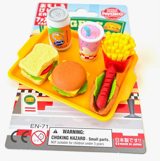 Fast Food Eraser Card Set
