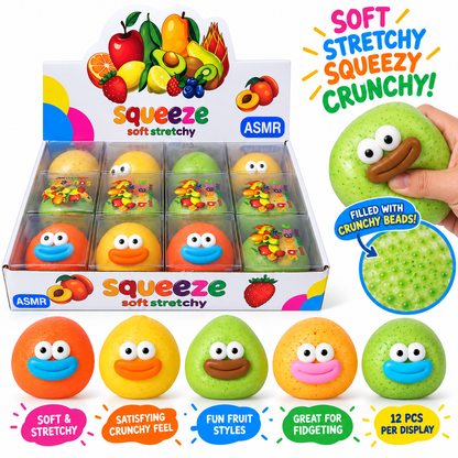 Crunchy Smiley Fruit Squishies MSS35
