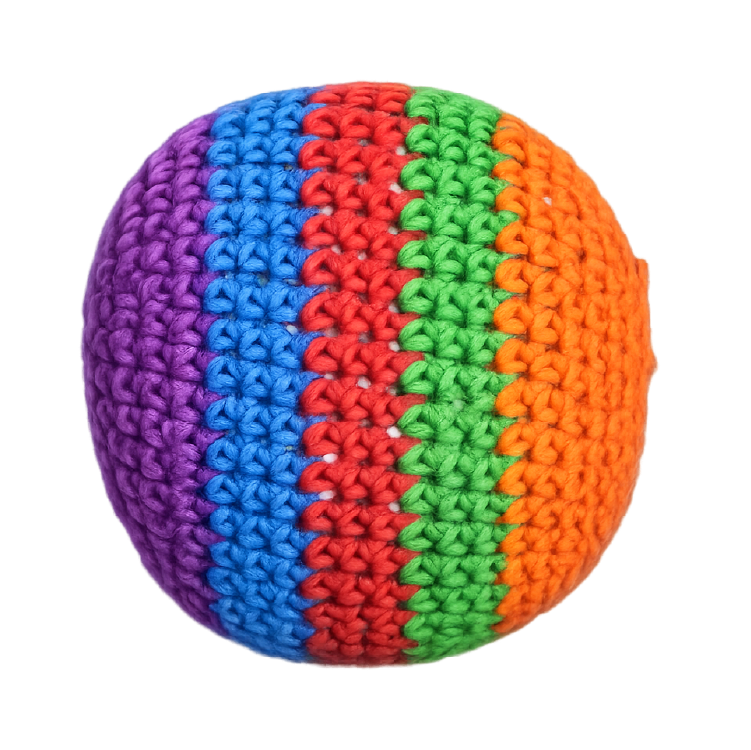 Extreme Kick Pouch – Retro  & Hand-Knitted Footbag