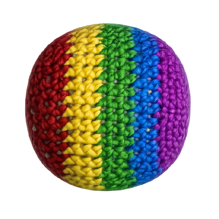 Extreme Kick Pouch – Retro  & Hand-Knitted Footbag