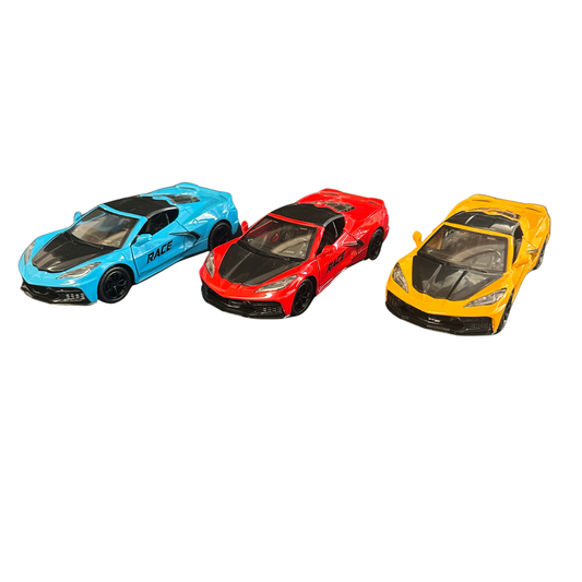 6" Corvette Die-Cast Car – 12 PC Display MSCVT1