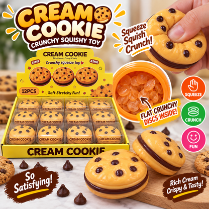 Cream Cookie Crunchy Squishy Toy MSS42