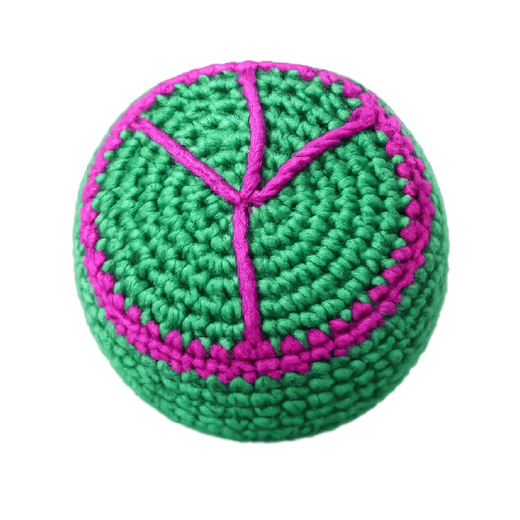 Extreme Kick Pouch – Retro  & Hand-Knitted Footbag