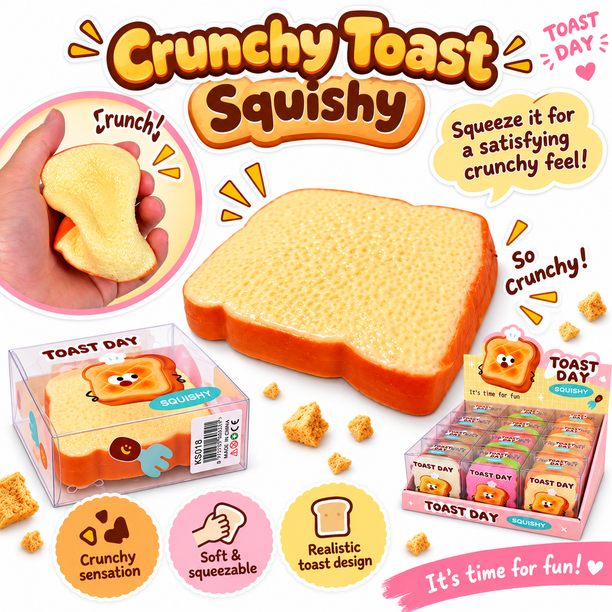 Crunchy Toast Squishy MSS40