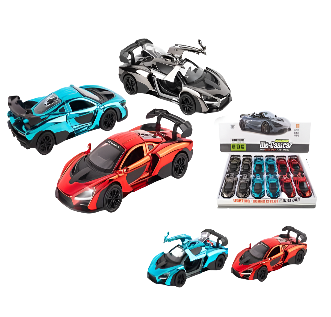 6" Metallic McLaren Die-Cast Car – 12pc Display MSMCLN2