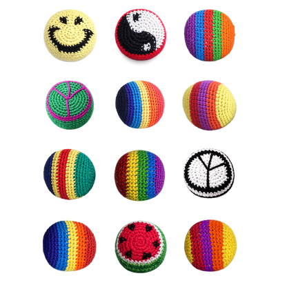 Extreme Kick Pouch – Retro  & Hand-Knitted Footbag