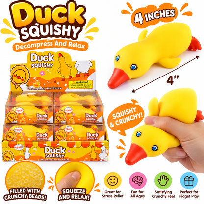 4” Crunchy Duck Squishy MSS39