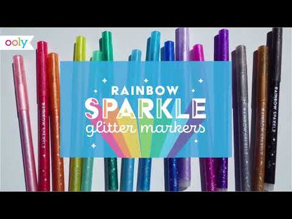 Rainbow Glitter Mrkrs