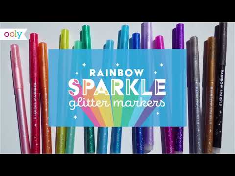 Rainbow Glitter Mrkrs