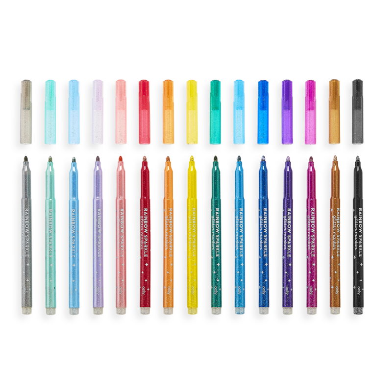 Rainbow Glitter Mrkrs