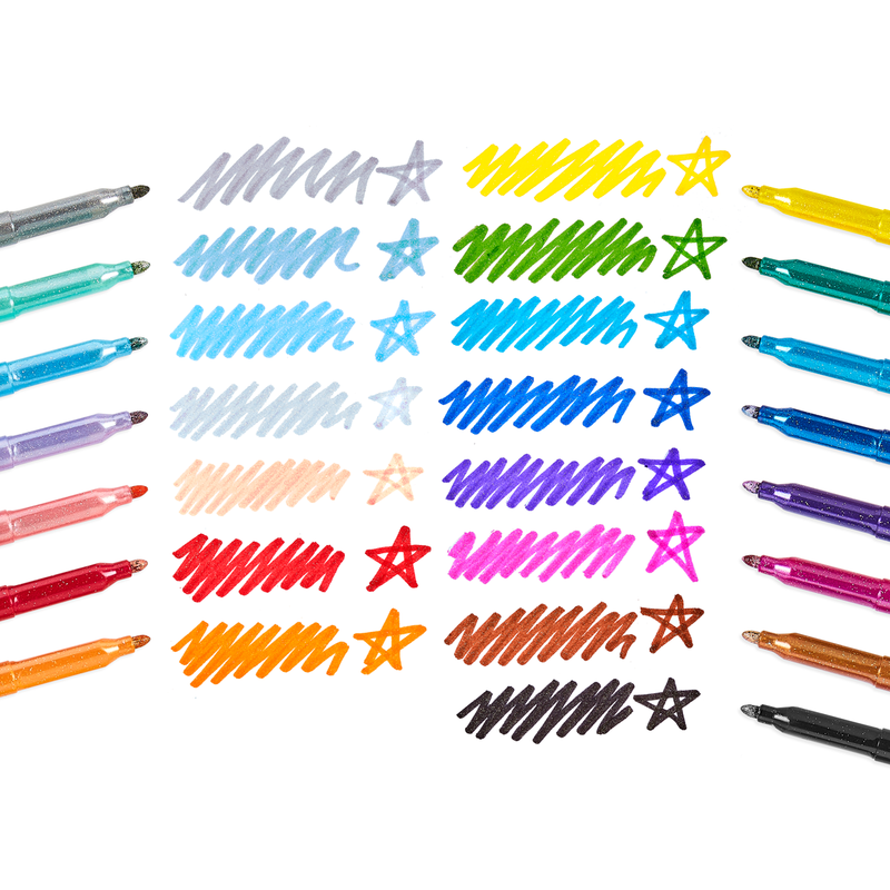 Rainbow Glitter Mrkrs