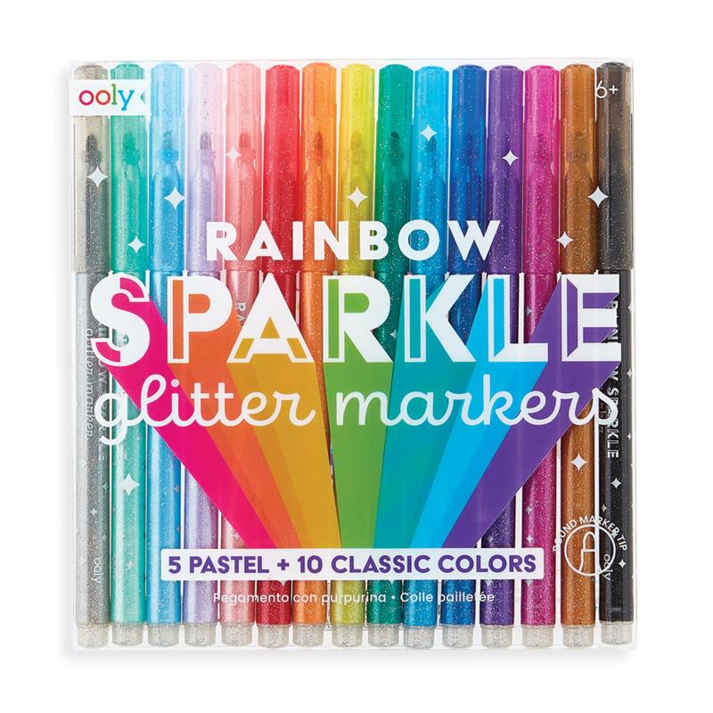 Rainbow Glitter Mrkrs
