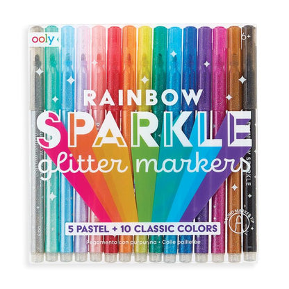 Rainbow Glitter Mrkrs