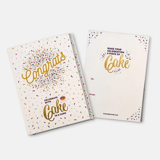 Vanilla Congrats Card