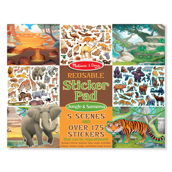 Sticker Pad Jungle Savann