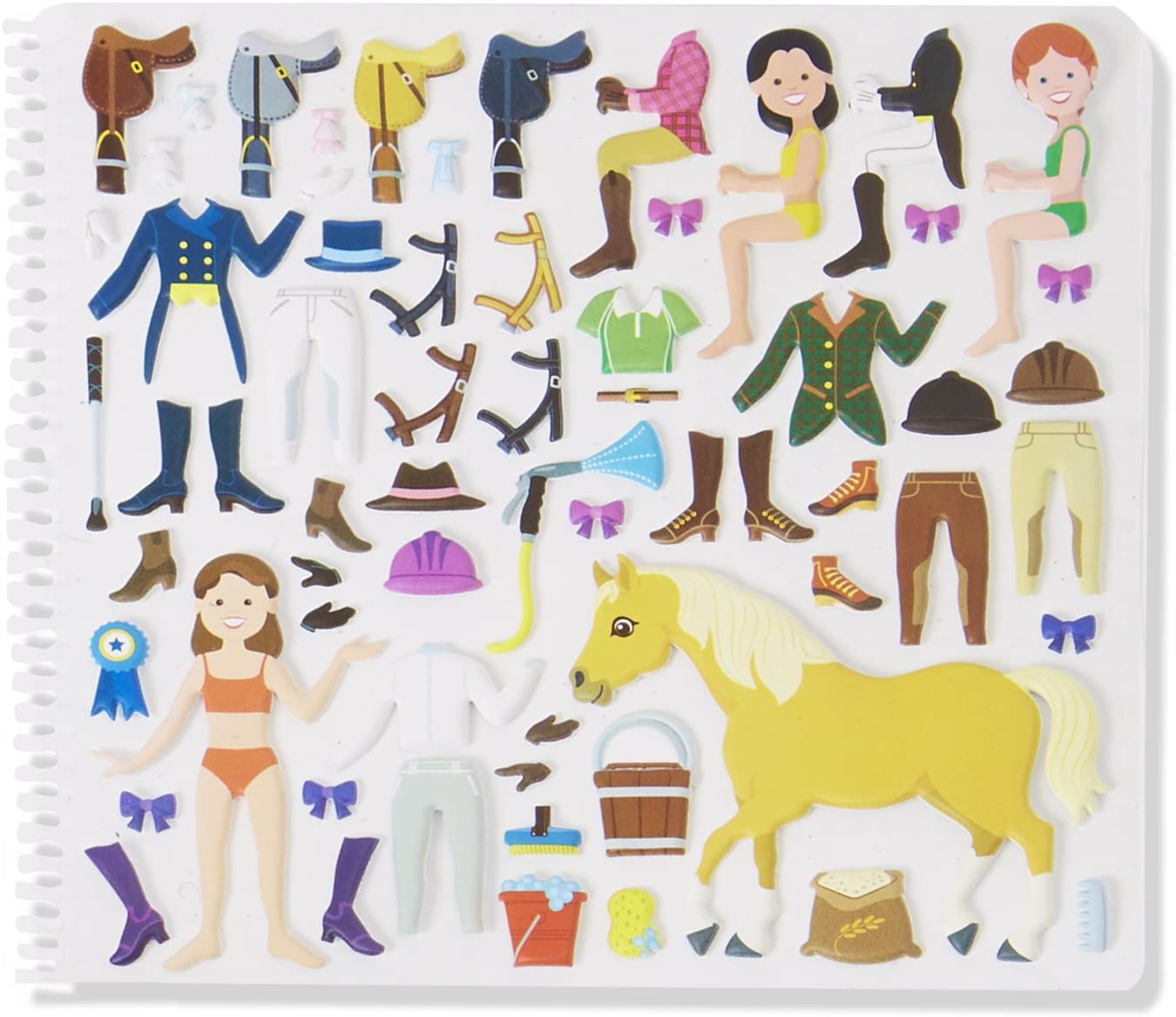 Deluxe Puffy Sticker Hors