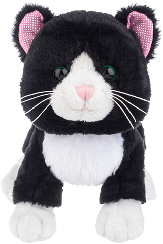 Webkinz 8.5" BLACK AND WHITE CAT