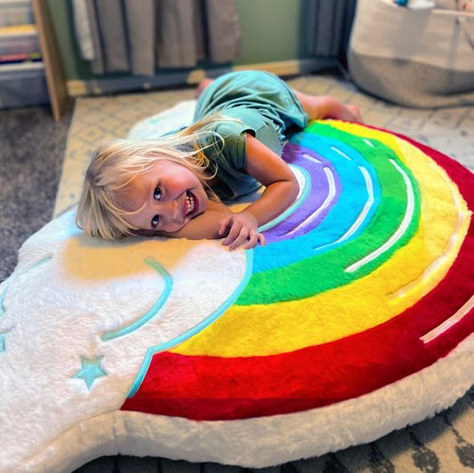 * Rainbow Cloud Flr Cushi