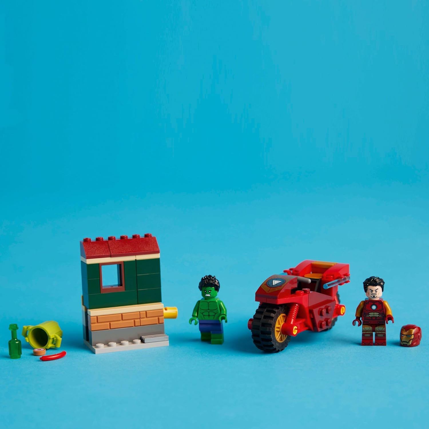 Iron Man W/Bike and Hulk
