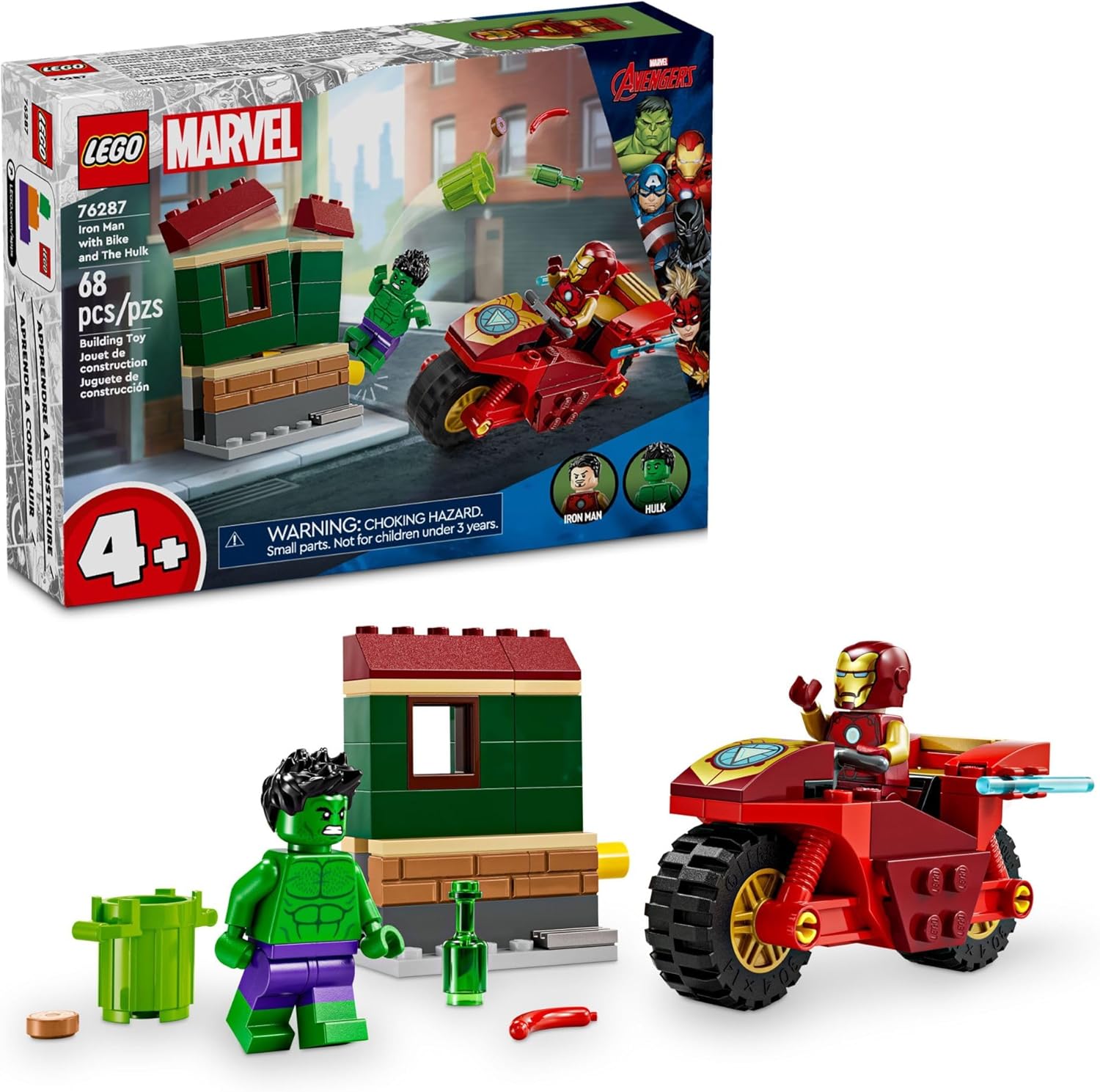 Iron Man W/Bike and Hulk