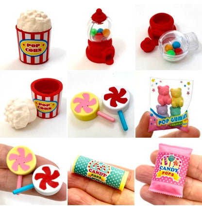 Candy Sweets Eraser Set