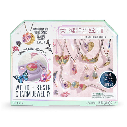 Wood Resin Charm Jewelry
