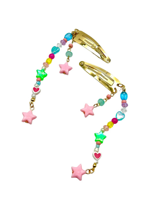 Hair Candy Stars Bead Cli